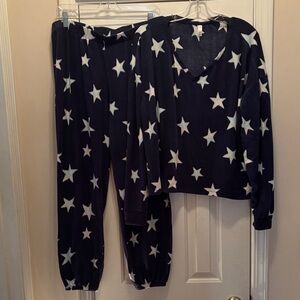 SO Navy and White Star Pajama Set